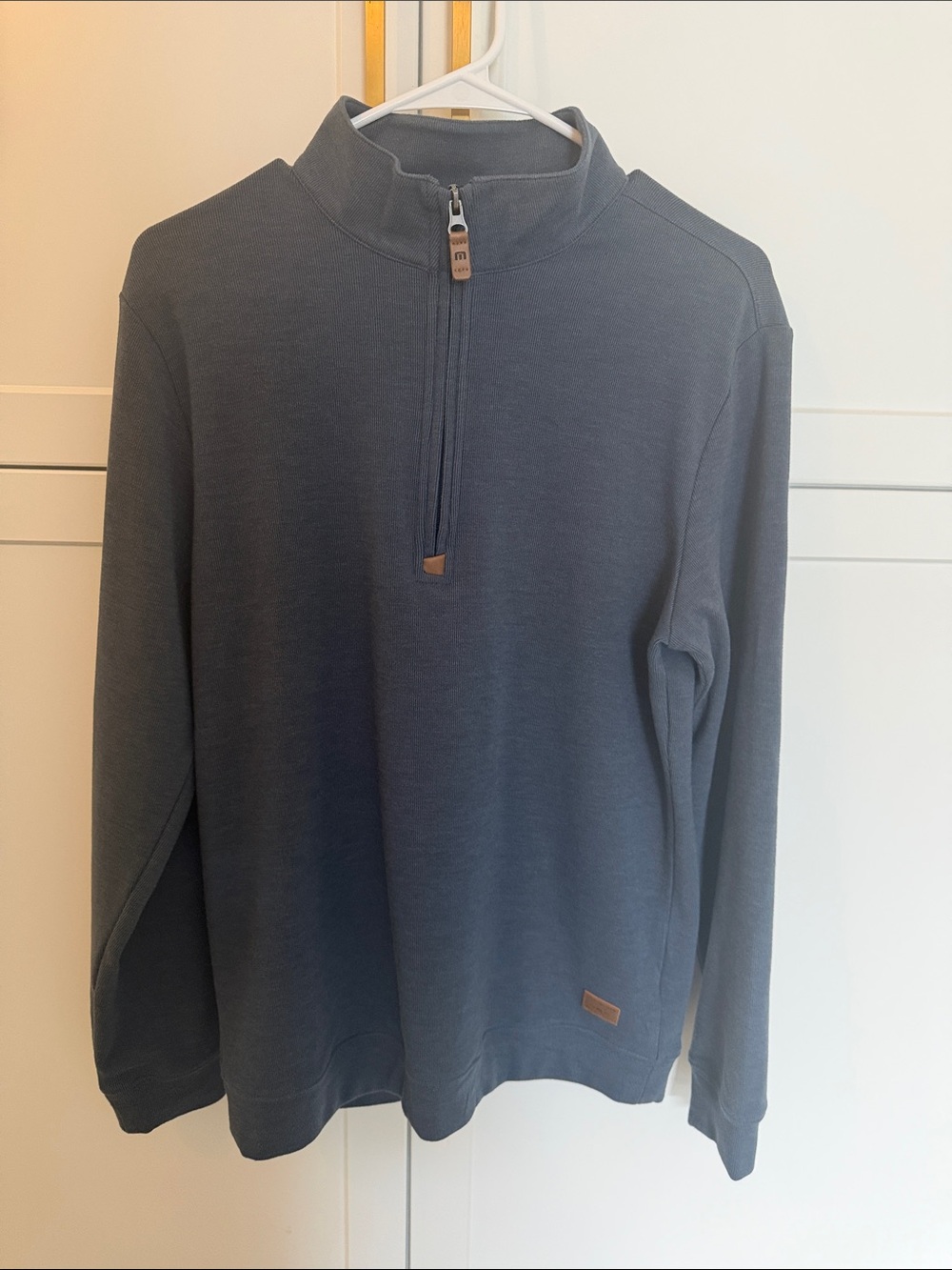 Travis Mathew Men's Half-Zip Sweater - Slate Blue
